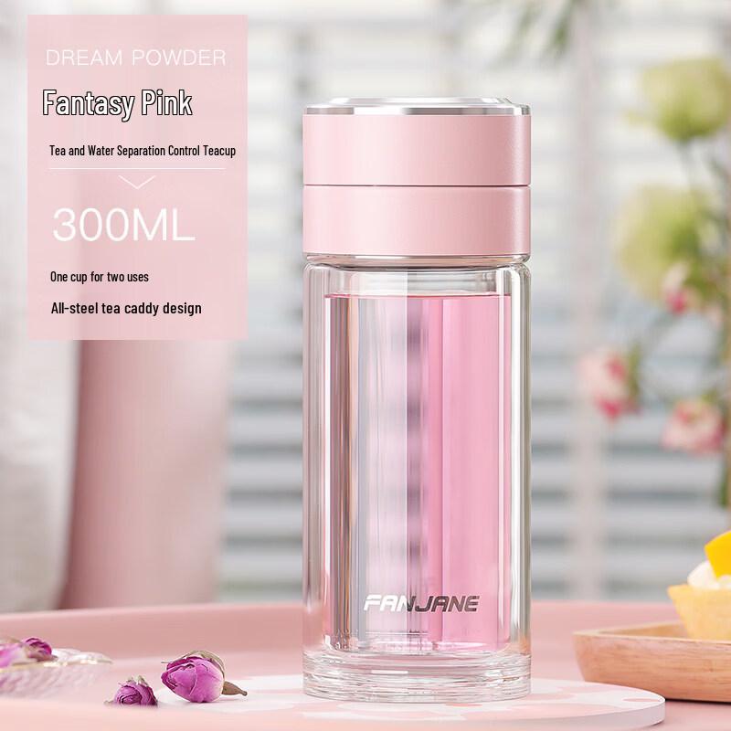 Xihe Tea Infuser Double Wall Glass Bottle