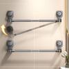 Waterproof Suction Cup Towel Rack Wall-Mounted Hanging Towel Holder Retractable Towel Bar  Home