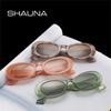 Shauna retro feminino pequeno oval óculos de sol moda geléia óculos tendências masculino óculos de sol tons uv400