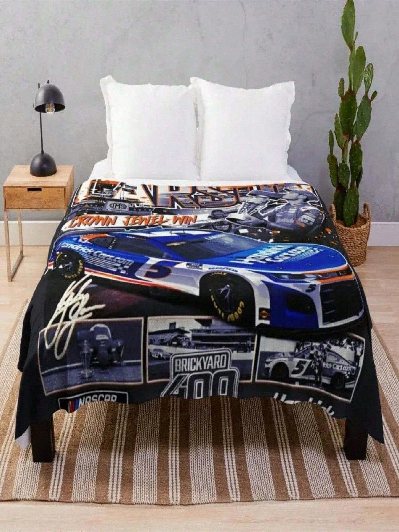 Kyle Larson Throw Blanket Decorative Sofa For Sofa Furrys Hair Blankets 75X95CM