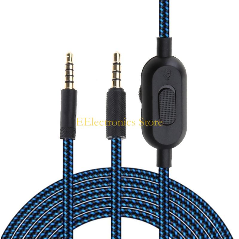 

B03C Replacement Aux Cord Cable for GPRO X G233 G433 Headphone Noise-free Cord синій
