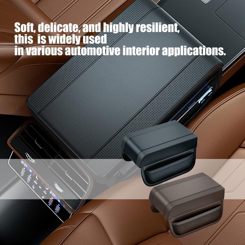 Car Center Armrest Pad Console Cover with Side Storage Bags Hand Cushion Interior Accessories for Driving Comfort