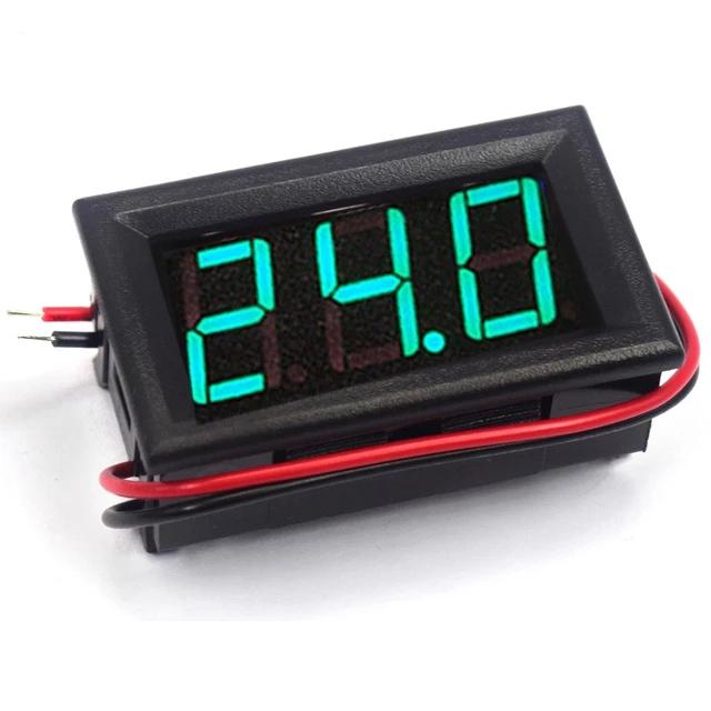 AC 70-500V 0.56" LED Digital Voltmeter Voltage Meter Volt Instrument Tool 2 Wires Red Green Blue Display 110V 220V DIY 0.56 Inch