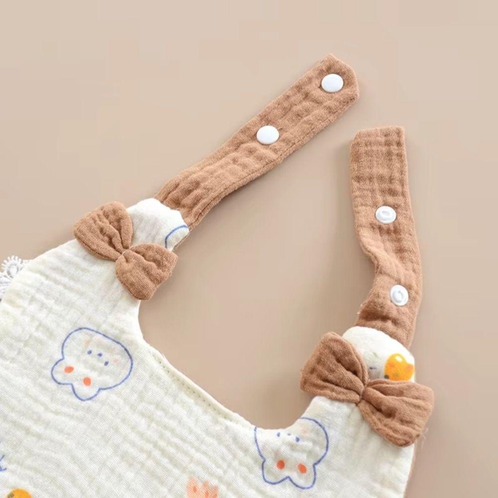 Soft Gauze Cotton Drool Towel Breathable Lace Bow Burp Cloth Baby Feeding  Bib  Nursing Essentials