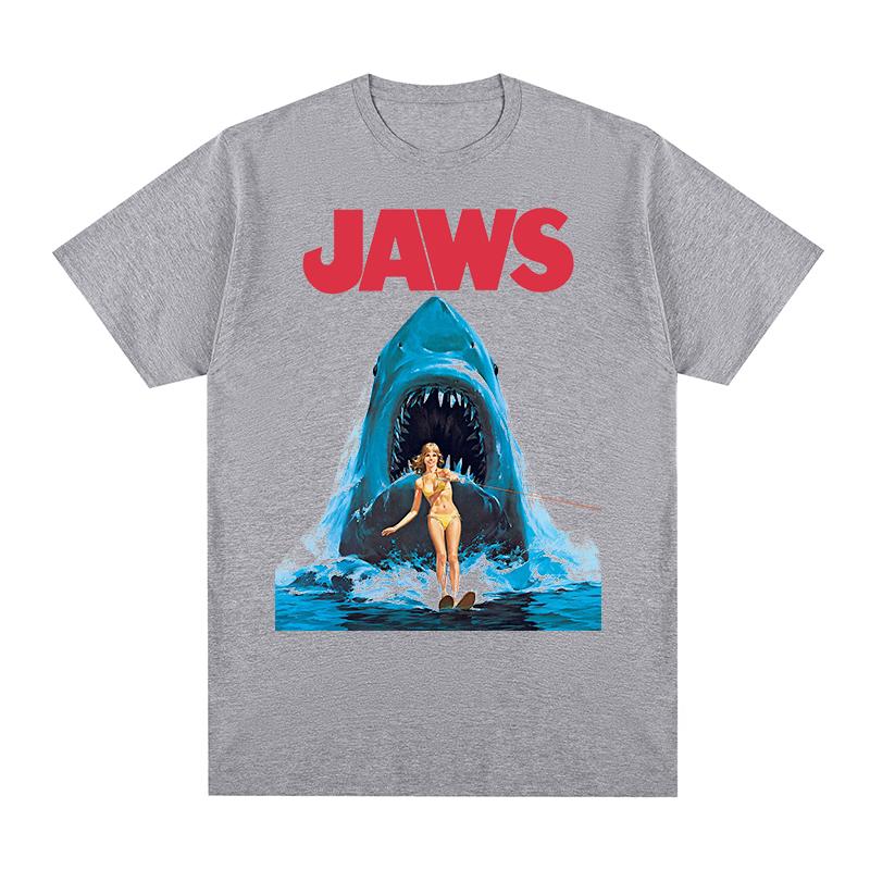 Jaws Movie Vintage Tshirt Horror Steven Spielberg Cotton Unisex T Shirt New Tee Tshirt Womens Tops