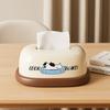 Cream Style Desktop Tissue Box Decorative Tissue Rack Napkin Box Napkin Holder  Coffee Table