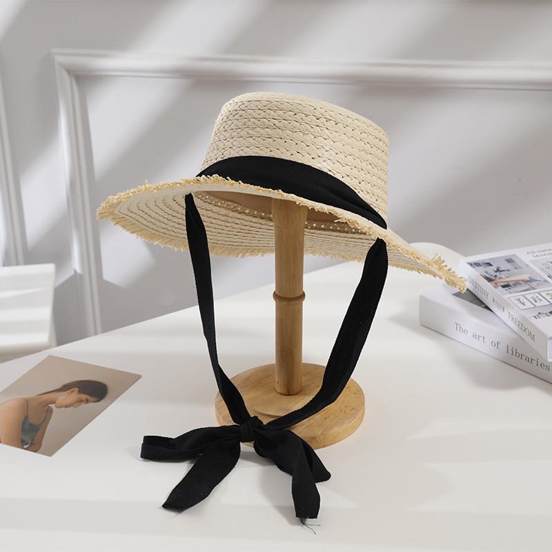 Strohhut Sonnenschutz mit breiter Krempe für Strand und Outdoor Sonnenschutz