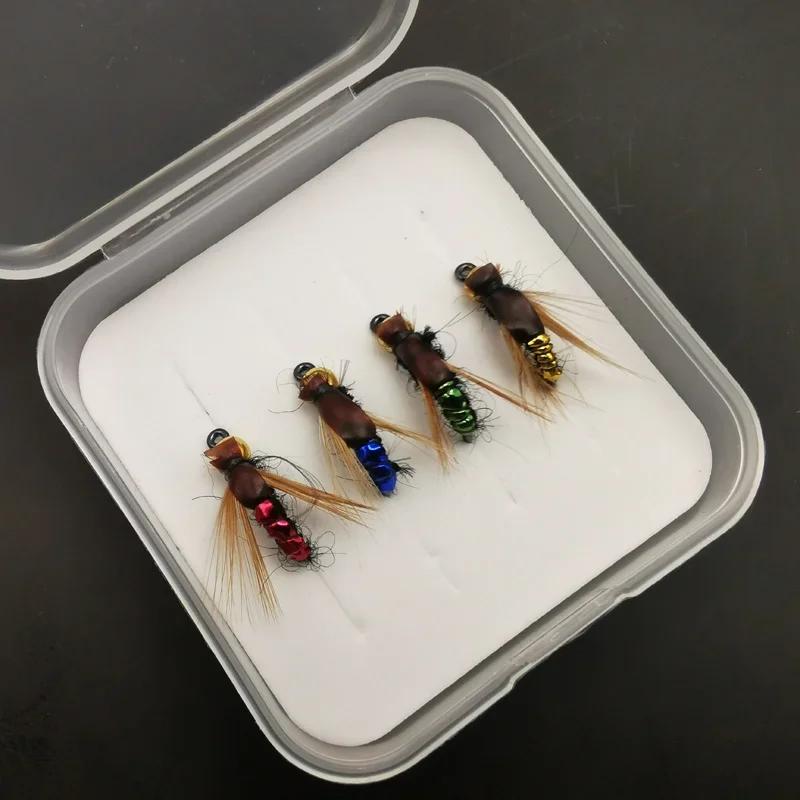 Fly Fishing Flies Kit Artificial Bait Nymph Scud Fly Bug Worm Trout Fishing Flies Insect Fishing lure Pack of 4pcs /8pcs /32pcs