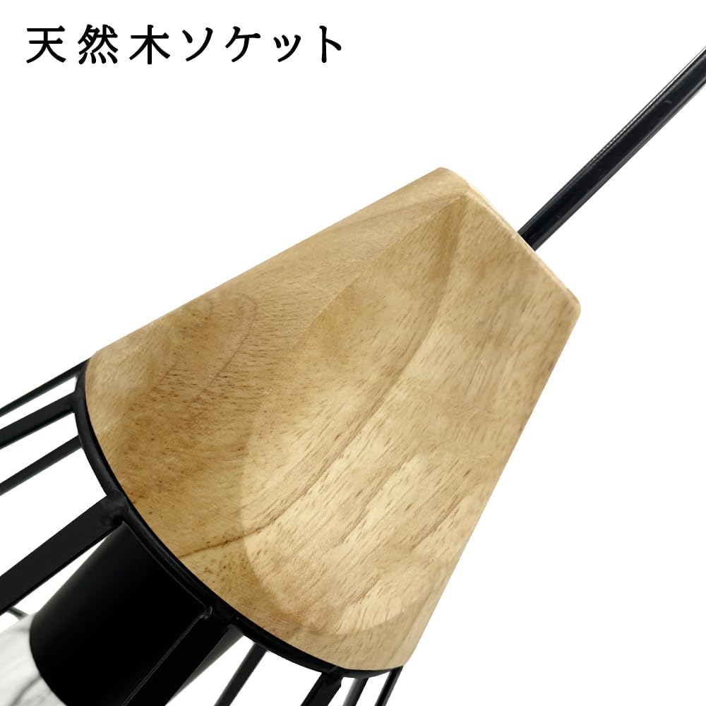 Nordic style pendant single hanging made of natural wood and ceiling interior ambient ceiling freely adjustable decorative cover for dining living