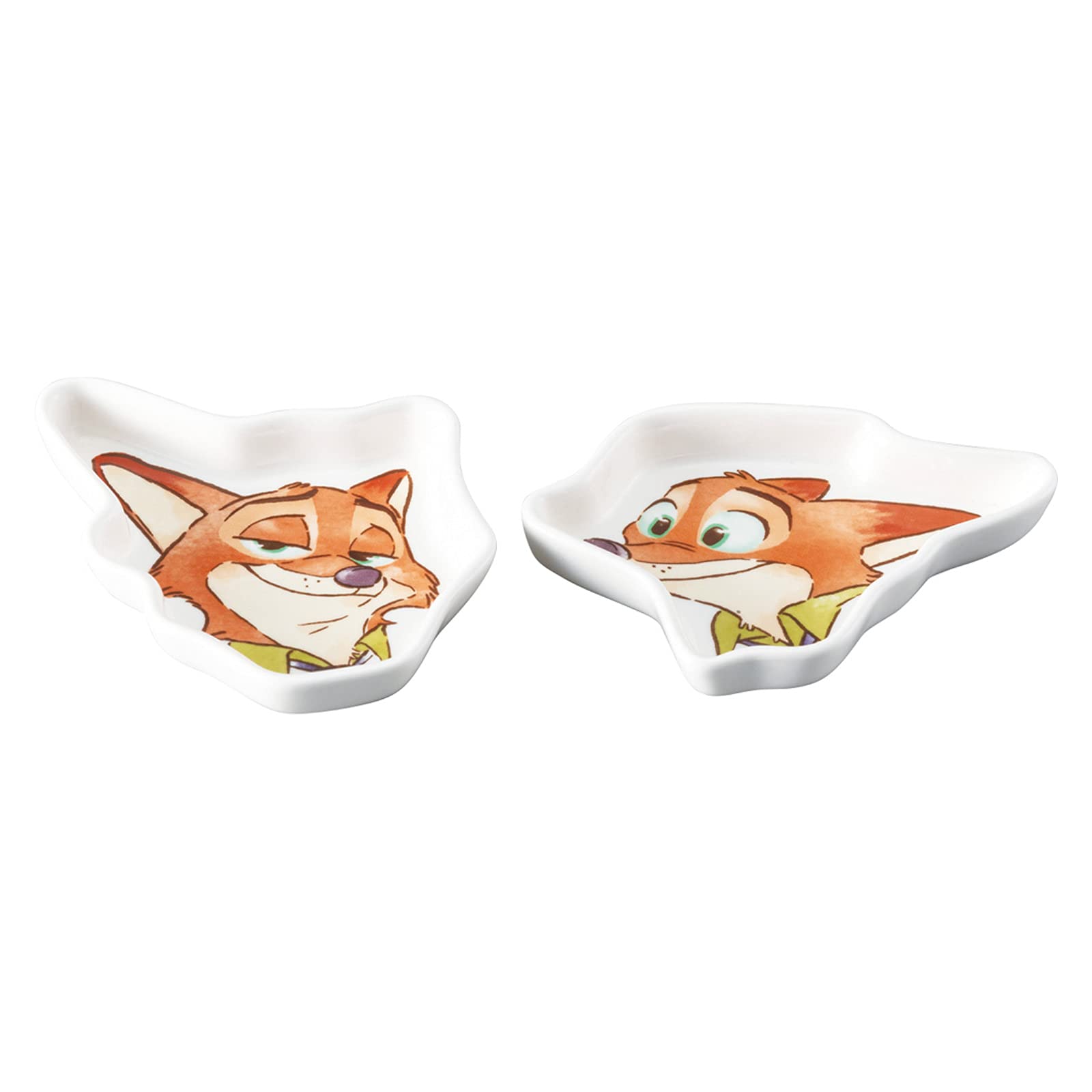 

Sun Art Disney Zootopia Small Set of White Plates, 2, Nick, SAN3556,