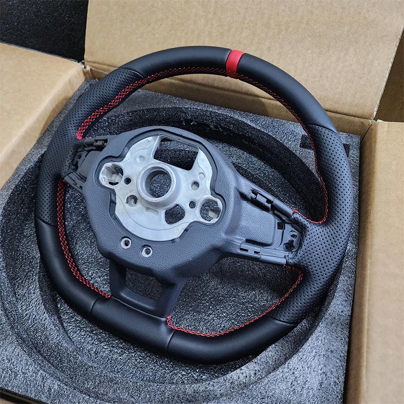 Kohlefaser Lenkrad Leder Sport Für Volkswagen Tiguan Golf 7 7.5 GTI GTE 2013-2019 Persönlich Angepasstes Autozubehör