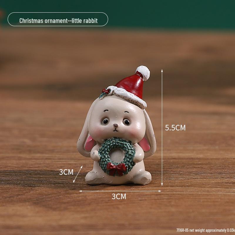 Mini-Weihnachtsschmuck: Niedliche Harzdekorationen für Kinder, kleine Geschenke und Tischbäume