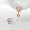 Women's Fashion 9K Gold Plated Crystal Ear Studs Party Wedding Earrings Jewelry