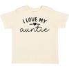 Inktastic I Love My Auntie Toddler T-Shirt Aunt Family Heart Child Preschooler