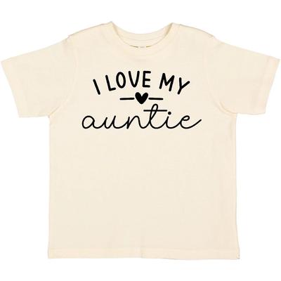 Inktastic I Love My Auntie Toddler T-Shirt Aunt Family Heart Child Preschooler