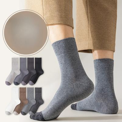 Herren Frühling und Herbst Reine Baumwolle Geruchshemmend Antibakteriell Lange Knochenlose Socken