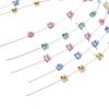 2Pcs Split Type Mini Colorful Brackets With Hook Dental Fake Braces Temporary Tooth Decoration Dental Tool