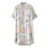 Pajamas Women's Summer Ice Silk Short Sleeve Pajamas Mom 1011 New Summer Thin Simulation Silk High-end Dress