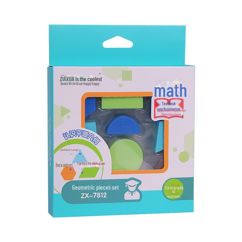 Primary School Geometry Large Puzzle Set: Educational Jigsaw for Kids