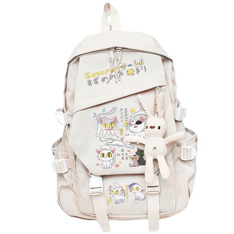 Animation, Bell Bud Trip, Surrounding Students Schoolbags, Cute Cartoon Backpacks, Large-Capacity Two-Dimensional Backpacks