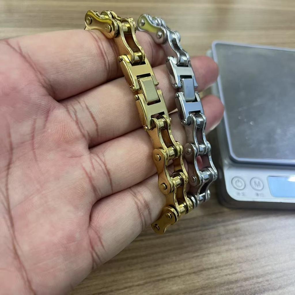 Bicycle Bracelet Fashion Bicycle Bracelet Stainless Steel Trendy Rock Personalized Motorcycle Bracelet