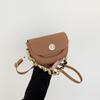 Fashion Texture Versatile Lock Small Bag Women'S Spring Foreign Style Saddle Bag Women