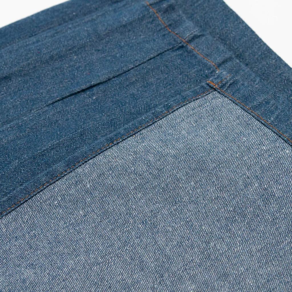 [KYOETSU] [Kyoetsu] Waschbarer Denim-Kimono, einlagig, Damen (L, Hellblau)