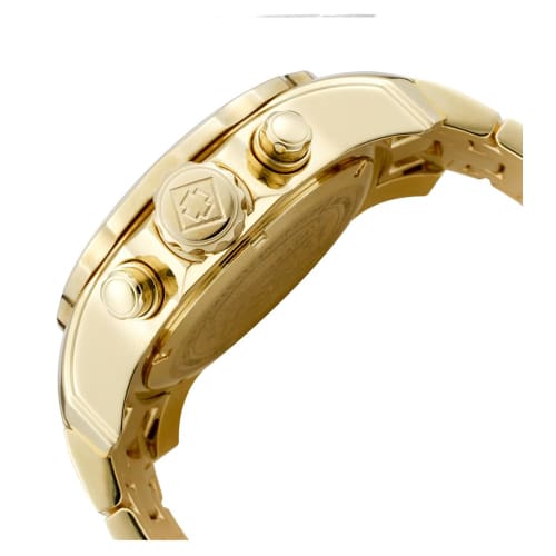 Invicta Pro Diver Quartz Watch, 48mm Case, Gold Stainless Steel Strap, Gold Dial, Men's, 74mm