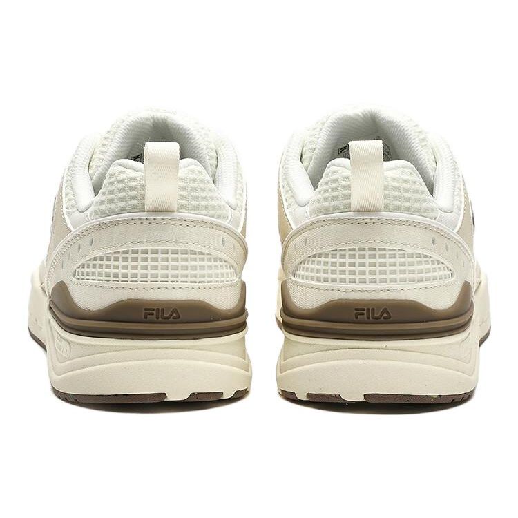 FILA Slam Fabric Comfortable Durable Lightweight Low-Top Skate Shoes Women sneaker White Brown F12W341208FPB