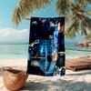 Beach Towel with Singer Billie Eilish Pattern - Soft,absorbent,machine Washable Lightweight&Modern,swimming,Travel Essentials