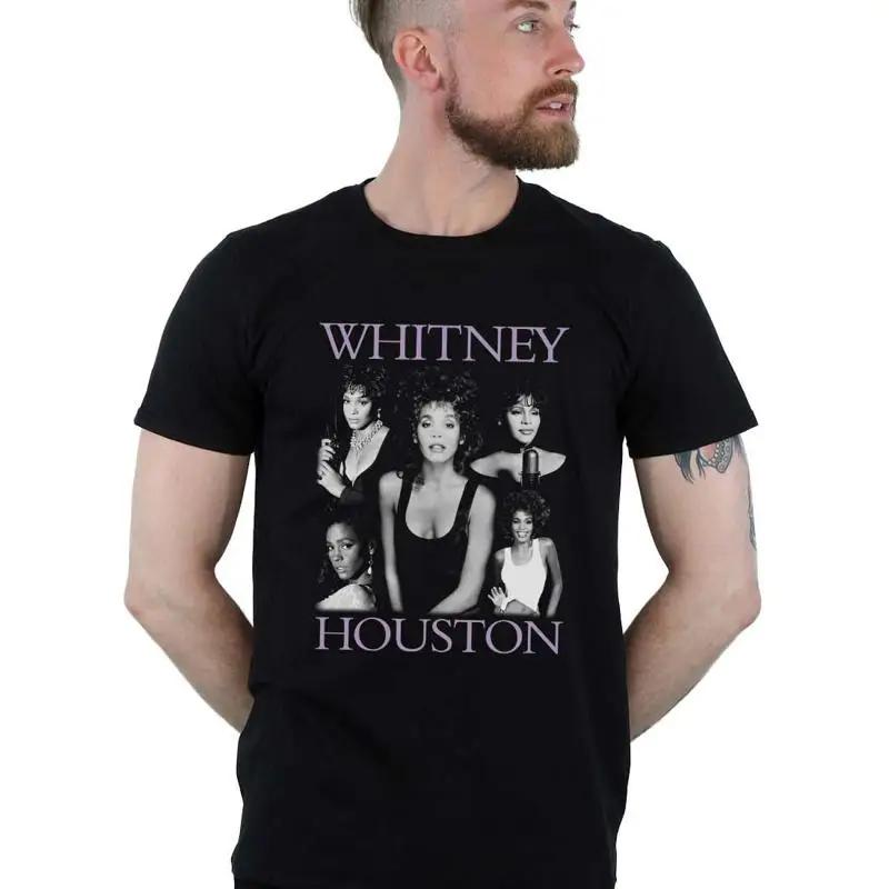 Whitney Houston Men s Multiple Pose T-Shirt S
