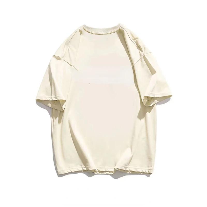 Bestseller Estivo GSM 500g T-shirt in Puro Cotone Resistente Girocollo Manica Corta Donna T-shirt Monocolore