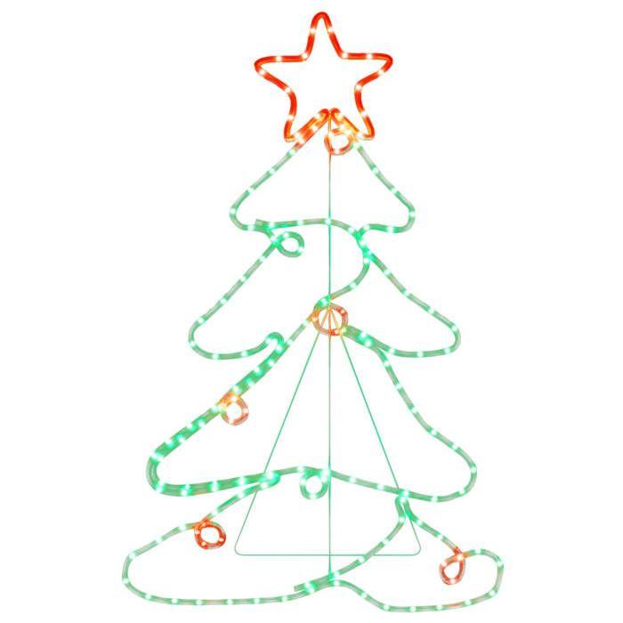 VidaXL Christmas Tree Figurine with 144 LEDs Christmas Decoration Holiday Ornament Party Decoration Living Room 343288