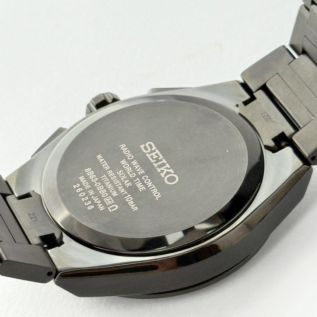 Used Seiko Astron 8B63-0BB0 Luminous Radio Solar Watch 543