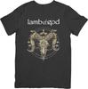 Lamb of God מוזיקה התאמה יוניסקס לגברים ונשים חולצת טריקו מכותנה איכותית שחור