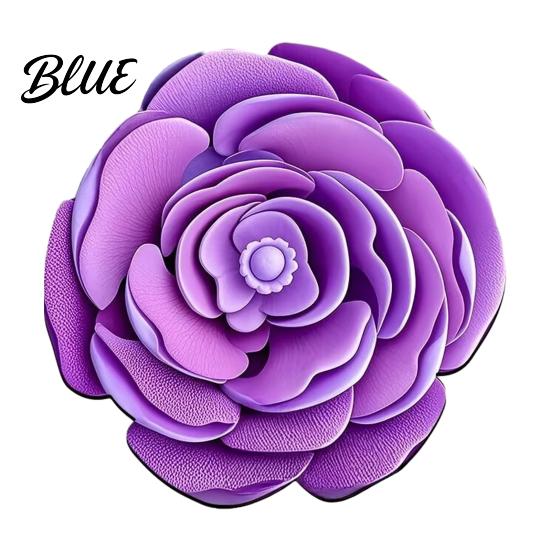 Realistic Decorative Rug Shape Entrance Absorbent Non-Slip Bath Mat 3D Flower Floor Three-dimensional for Living