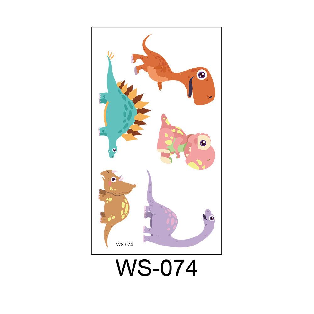 Cross Border Cartoon Children's Dinosaur Tattoo Stickers Kindergarten Party Rewards One-time Waterproof Personalized