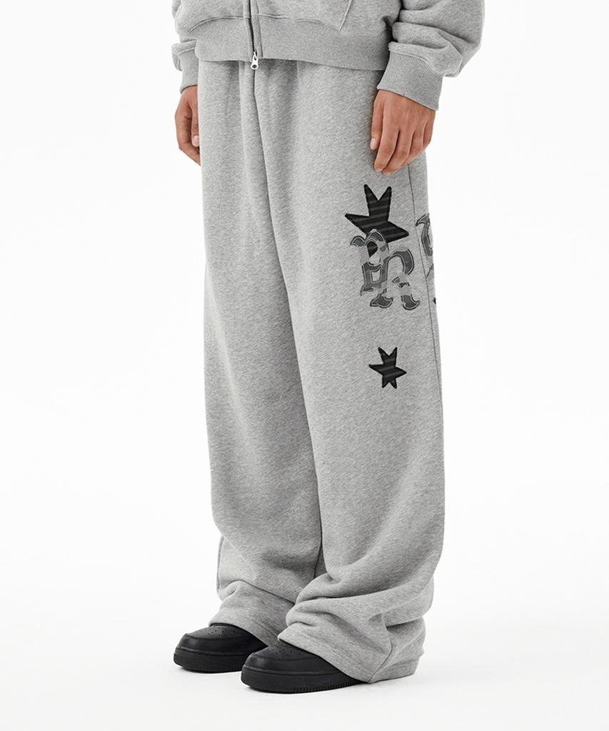 MAHAGRID Pray Applique Sweat Pant Gray(Mg2Ffmpa05A)