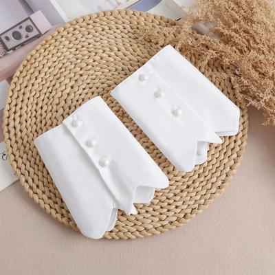 Shirt Fake Sleeved Wrist Cuffs Detachable Lace Ruffled Shirts Sweater Sweatshirt False Sleeves White Wristband