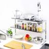 Kawaguchi Kouki Over-the-Sink Counter Rack (2-Tier Slim) 17192