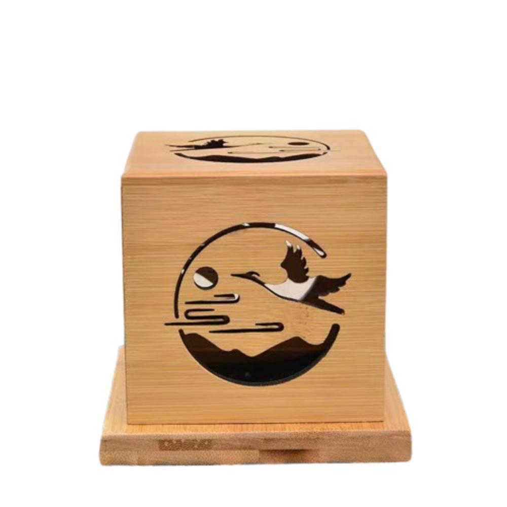 Anti-Scald Aromatherapy Box Bamboo Sage Incense Box Creative Mosquito Incense Rack  Yoga Room