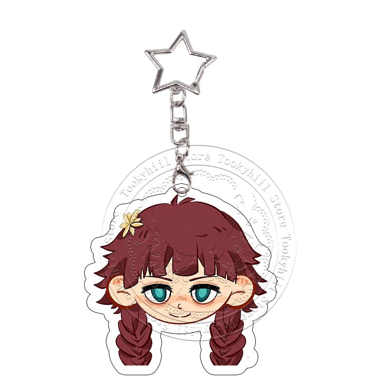 Bungo Stray Dogs Acrylic Keychain Dazai Osamu Edogawa Rampo Nakajima Atsushi Kawaii Exquisite Bag Decoration Keyring Pendant