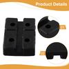 Safe Lifting with Heavy Duty Rubber Support Block Prevents Damage