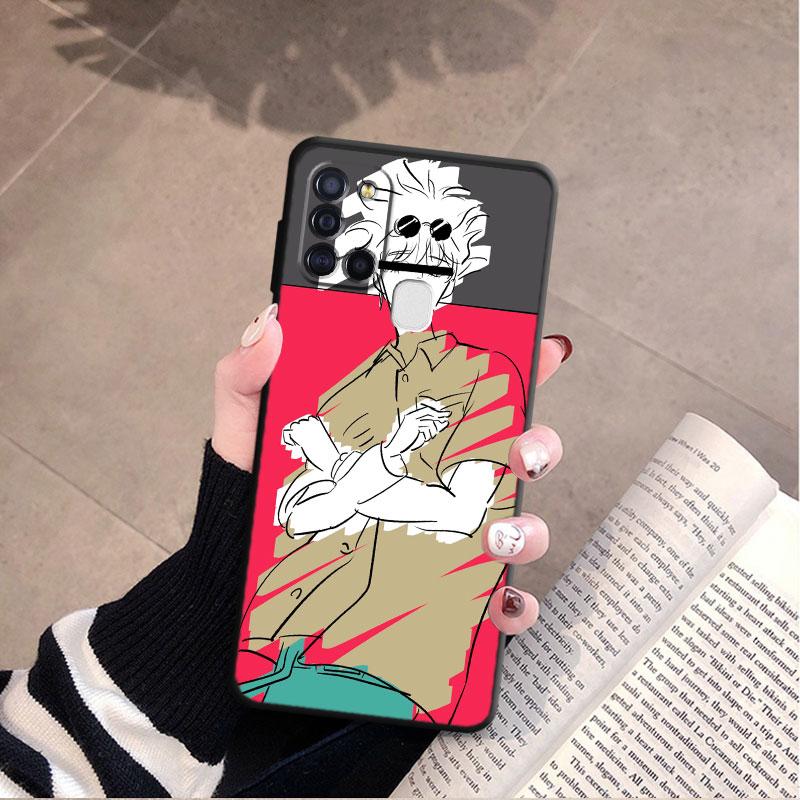 Fall Für Samsung Galaxy A03 Core A04 A03s A04s A40 A10 A70 A10s A50 A20e A02s A02 A01 Jujutsu Kaisen gojo Satoru Wolf Abdeckung