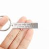 Engraved Pendants Drive Safe Handsome Hang Keys Jewelry Fashion Accessories Key Ring Key Chain