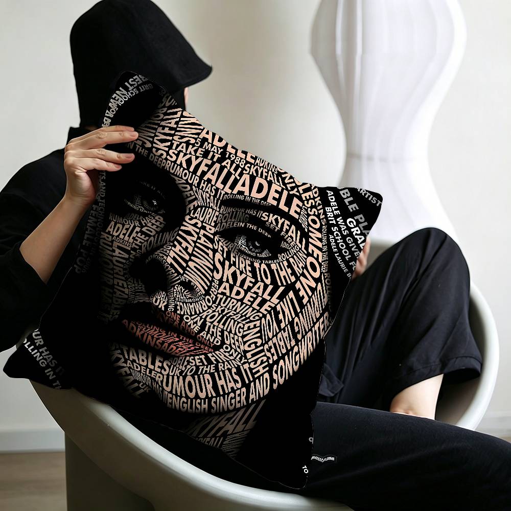Hot Singer Adele  Personalized Pillow Cover Kids Bedroom Wild Party Decor Pillowcase kid Birthday shower Gift