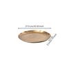Tray with Hammered Texture Lightweight Platter Raised Edge for Console Table