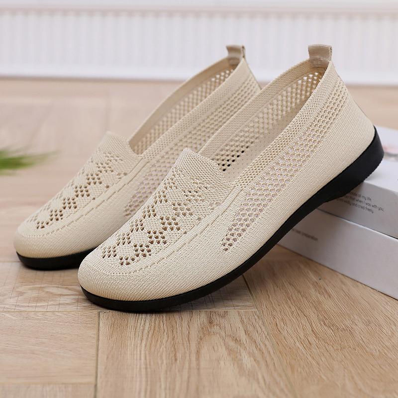 Mesh Breathable Beijing Cloth Shoes Women's Casual Shoes Mesh Shoes Women's Shoes Hollow Mother Shoes Middle-aged Old Lady Sandals