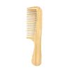 Natural Bamboo Wide Tooth Hair Comb for Women Men Anti-Static Afro Fork Comb Detangler Brush for Curly Wet Dry