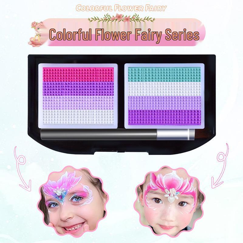 

3D Смываемый набор для рисования на лице для детей - Водорастворимые пигменты для фестивалей и комик-выставок